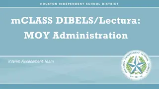 Comprehensive Overview of mCLASS DIBELS/Lectura Interim Assessment Team