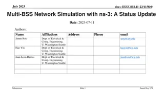 Multi-BSS Network Simulation in ns-3 with IEEE 802.11-23 Update