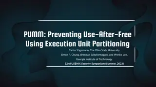 PUMM: Preventing Use-After-Free Using Execution Unit Partitioning