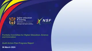 Higher Education & Science Audit Progress Report - March 2024