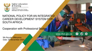 National Policy for an Integrated Career Development System in South Africa