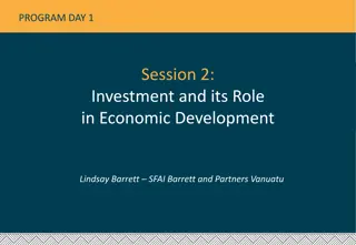 Investment's Role in Vanuatu's Economic Development: A Historical Perspective