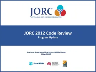 Review of Australasian Joint Ore Reserves Committee (JORC) Code 2012 Progress in Southern Queensland