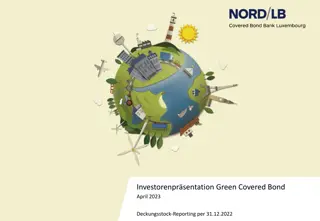 NORD/LB Green Covered Bond Investor Presentation April 2023