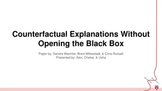 Exploring Counterfactual Explanations in AI Decision-Making