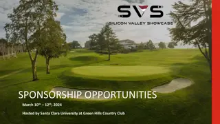 Silicon Valley Showcase 2024 - Sponsorship Opportunities at Green Hills Country Club