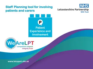 Staff Planning Tool for Involving Patients and Carers