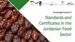 Standards and Certifications in the Jordanian Food Sector