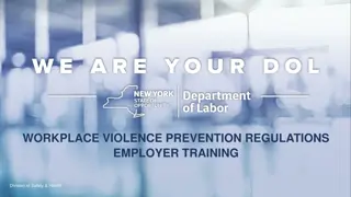 Workplace Violence Prevention Regulations and Employer Training