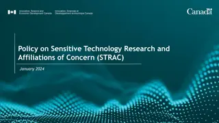 Safeguarding Canada's Research: Policy on Sensitive Technology Research and Affiliations of Concern (STRAC)