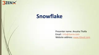Snowflake.3zen Snowflake training, Data Analytics course, Hyderabad workshops, L