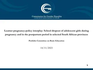 Impact of Pregnancy on School Dropout Among Adolescent Girls in South Africa