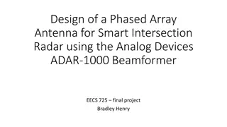 Phased Array Antenna Design for Smart Intersection Radar Using Analog Devices ADAR-1000