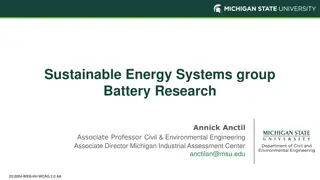 Sustainable Energy Systems group  Battery Research