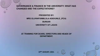 Understanding University Governance and Finance: Insights from a Bursar