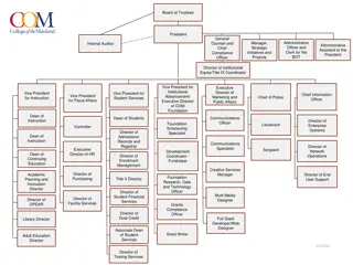 Organizational Structure of a Higher Education Institution