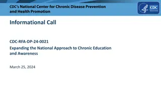 CDC National Center for Chronic Disease Prevention and Health Promotion Information Call