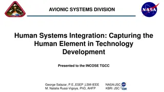 Human Systems Integration in Technology Development