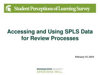 Transition from SIRS to SPLS: Enhancing Teaching Quality at MSU