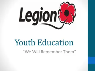 Royal Canadian Legion Remembrance Poster and Literary Contest