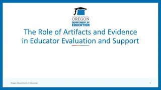The Role of Artifacts and Evidence in Educator Evaluation and Support