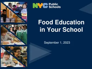 Transforming School Food Education for Health and Wellbeing