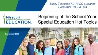 Special Education Hot Topics Overview September 2023
