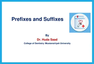 Understanding Medical Terminology: Prefixes and Suffixes in Healthcare