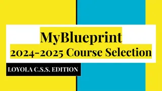 MyBlueprint  2024-2025 Course Selection
