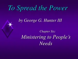 The Church's Duty in Ministering to People's Needs