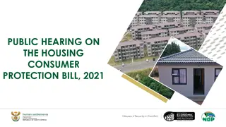 Insights from Public Hearings on Housing Consumer Protection Bill 2021