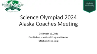 Science Olympiad 2024 Alaska Coaches Meeting with Dan Nichols