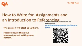 Improving Academic Writing: Key Aspects of Academic Style and Referencing