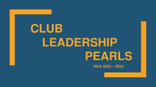 Campus Club Leadership 2023-2024 Overview