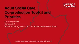 Adult Social Care Co-Production Toolkit Overview
