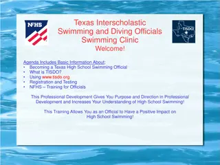 Texas Interscholastic Swimming and Diving Officials Training Program