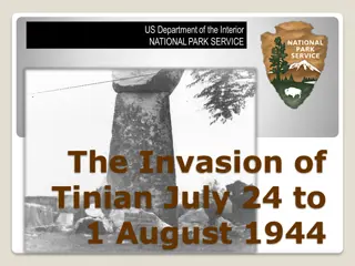 The Invasion of Tinian - July 1944: A WWII Historical Account