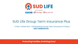 SUD Life Group Term Insurance Plus - Product Details