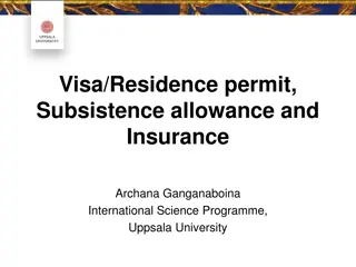 Comprehensive Guide for Visa, Residence Permit, Subsistence Allowance, and Insurance for International Science Programme at Uppsala University