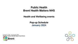 Brent Health Matters Health and Wellbeing Events Schedule - January 2024