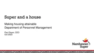 Innovations in Housing Financing and Superannuation Strategies