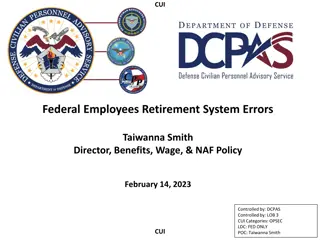 Federal Employees Retirement System Errors Overview