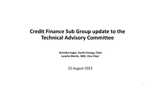 Credit Finance Sub-Group and NPRR Updates