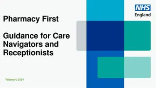 NHS Pharmacy First: Guidance for Care Navigators and Receptionists