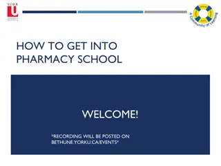 Guide to Getting into Pharmacy School in Canada
