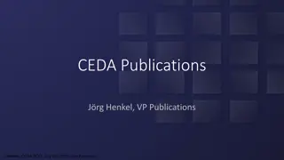 Insights from CEDA Publications: Submission Trends and Processing Times (66 characters)