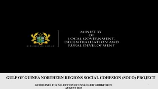 Guidelines for Selection of Unskilled Workforce in Gulf of Guinea Northern Regions Social Cohesion Project