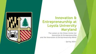 Innovation & Entrepreneurship at Loyola University Maryland
