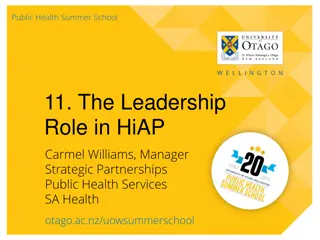 11.The Leadership Role in HiAP