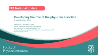 Developing the Role of Physician Associates: Insights from FPA National Update